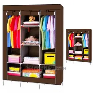 3 Door Portable Wardrobe