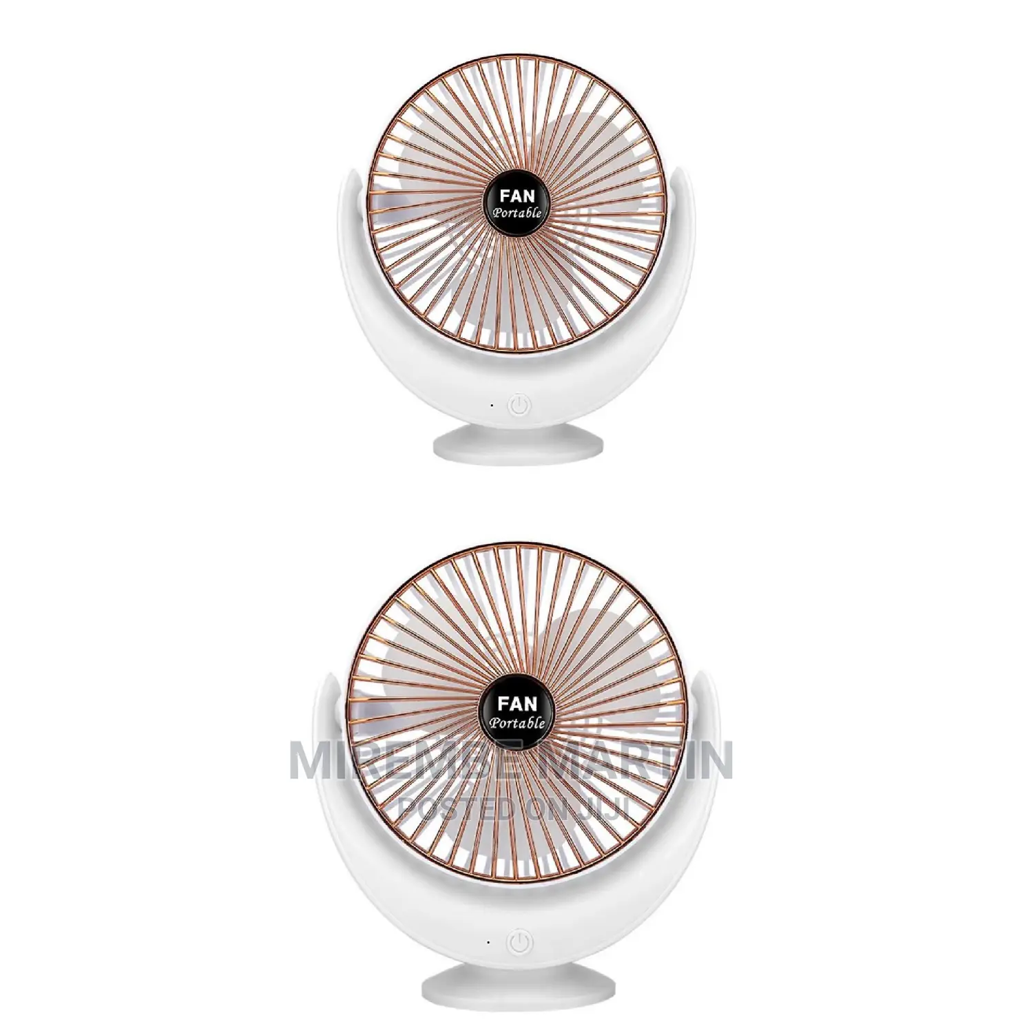 White Portable Fan