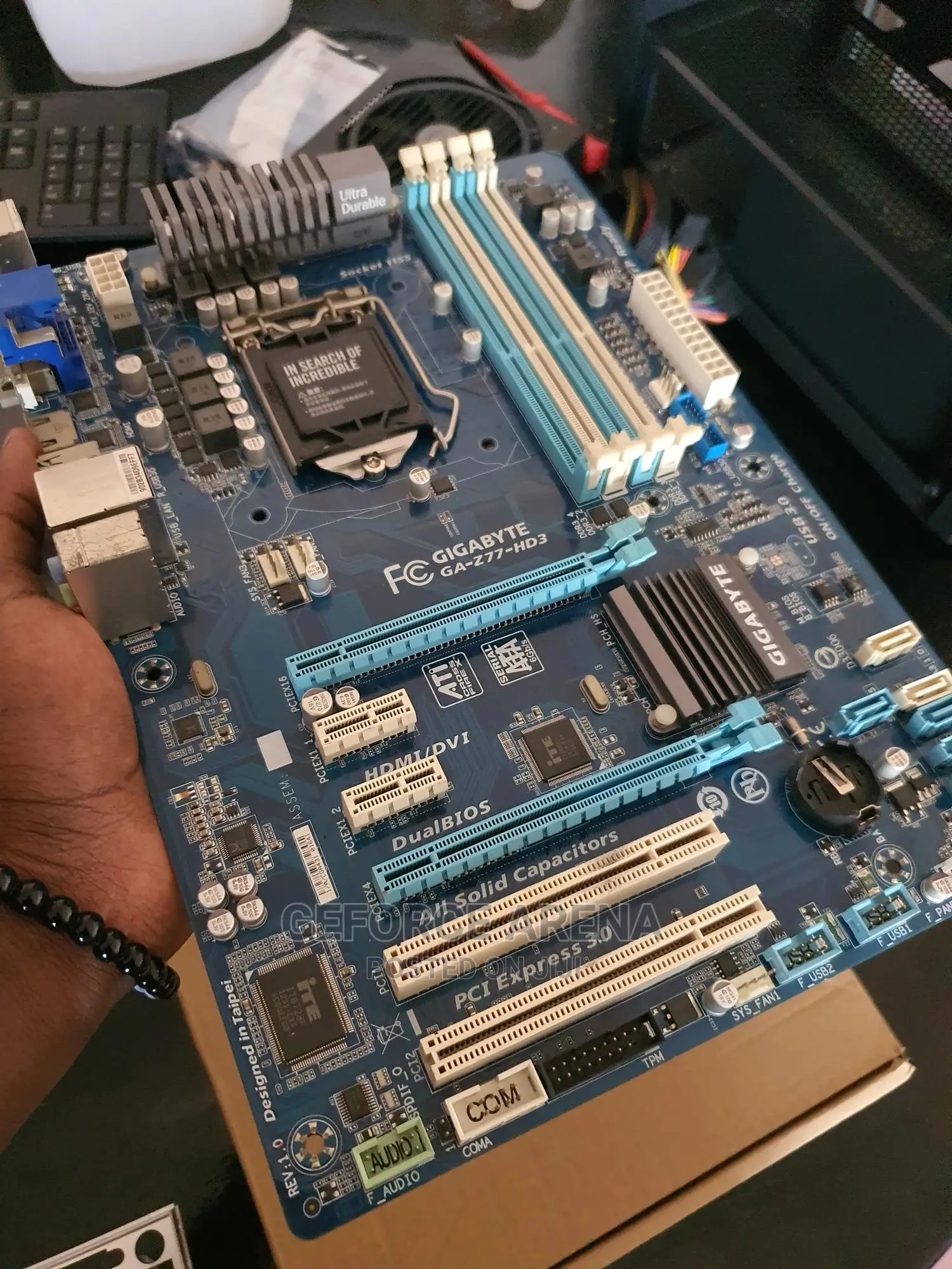 Gigabyte Z77 Gaming Motherboard - Supports Intel 2nd+3rd Gen