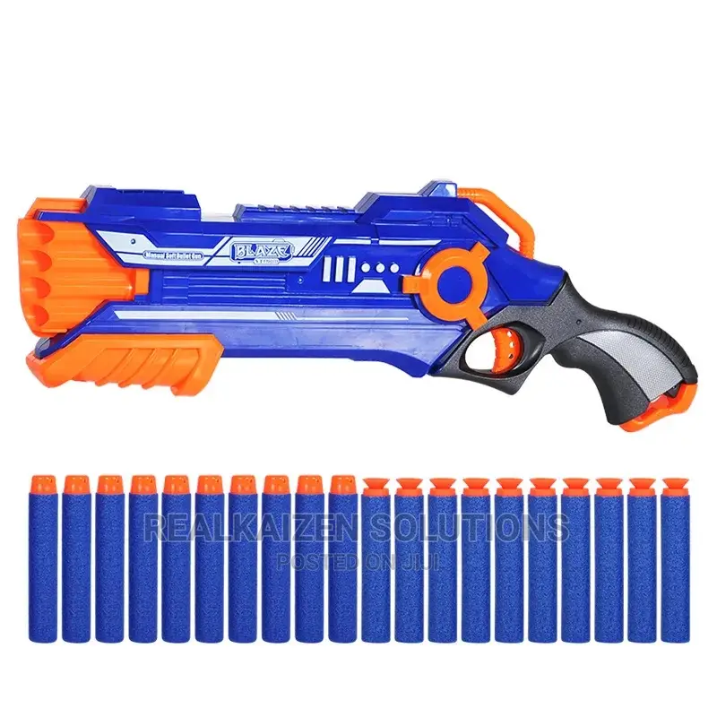 BLAZE STORM Multicolor 4 Barrel Soft Bullet Gun for Kids