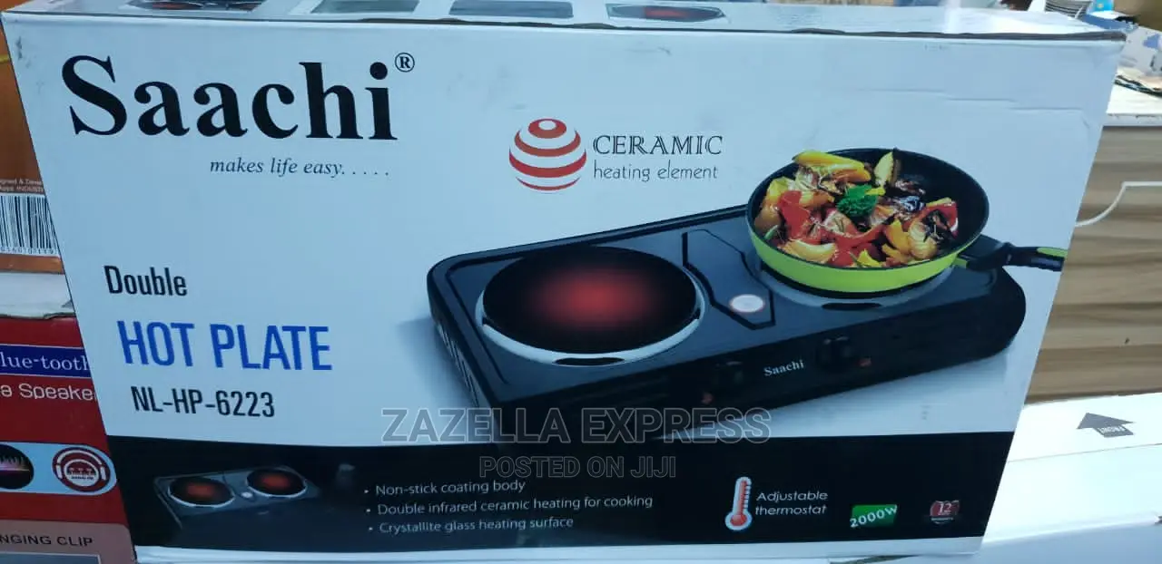 Saachi Double Hot Plate Desktop Cooker