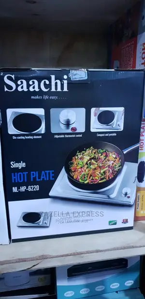 Saachi Electric Single Hotplate - Silver