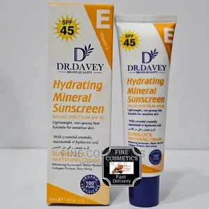 Dr Davey Hydrating Mineral Sunscreen SPF45 Sunblock Cream