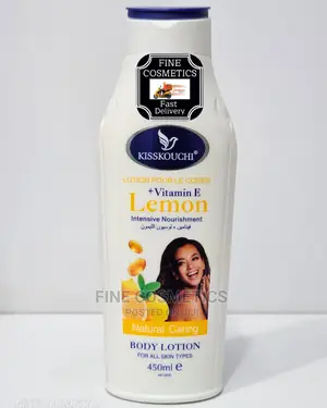 Lemon Lotion + Vitamin E Intensive Natural Care Body Lotion.