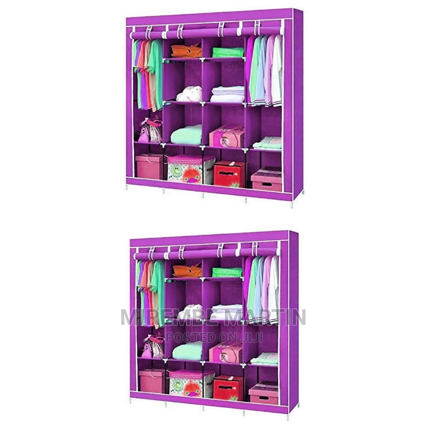 4 Column Portable Wardrobe