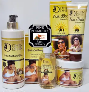 Dhiin Dhiin Brightening Set of 4; Lotion,Oil,Cream+Sunscreen