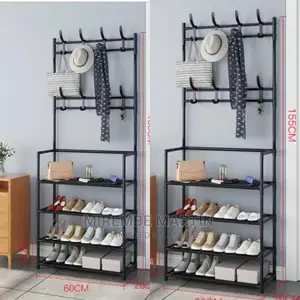 Portable Hat and Shoe Rack