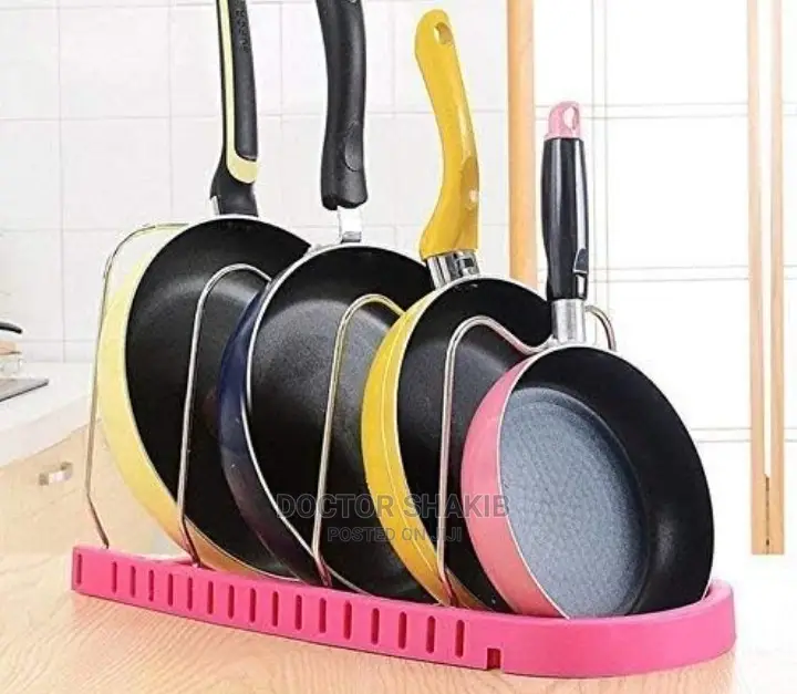 4layers Kitchen Pan Pot Organiser Dish Storage Rack