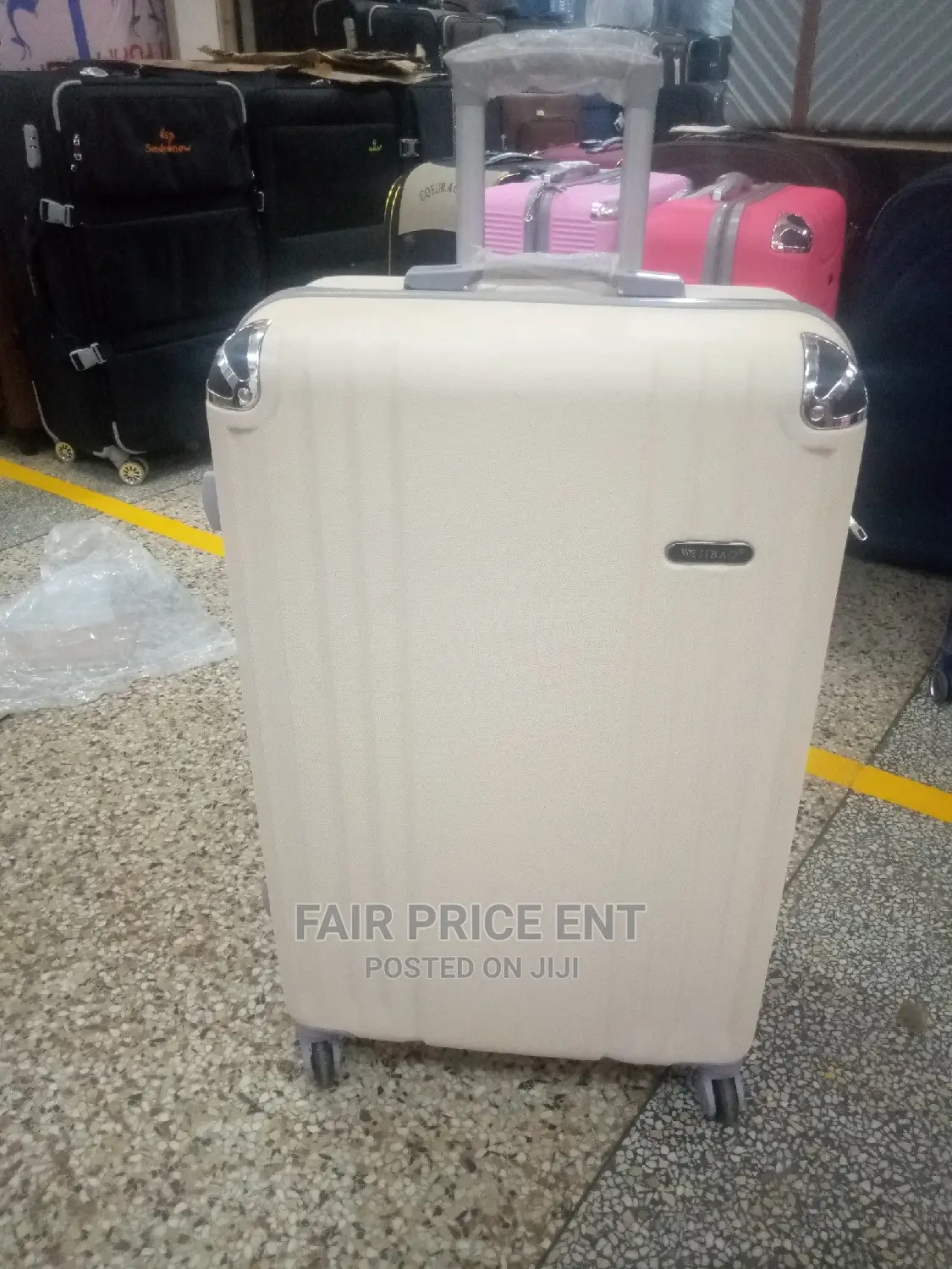 Classy Plastic Suitcase.Large.( Gold)