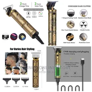 Rechargeable Cordless Cutting T-Blade Trimmer Kit-