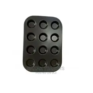 12 Holes Non-Stick Baking Tray/Mold for Cookies,Cakes