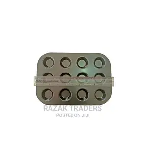 12 Holes Non-Stick Baking Tray/Mold for Cookies,Cakes