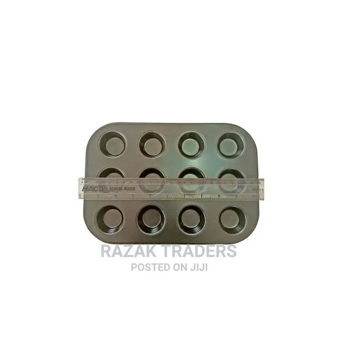 12 Holes Non-Stick Baking Tray/Mold for Cookies,Cakes