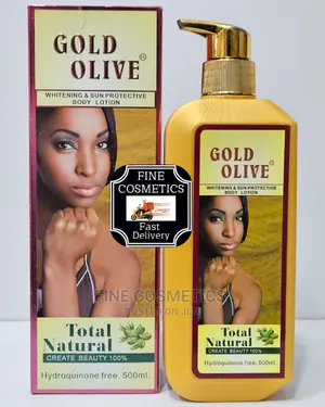 GOLD OLIVE 100% Natural Whitening+Sun Protective Body Lotion