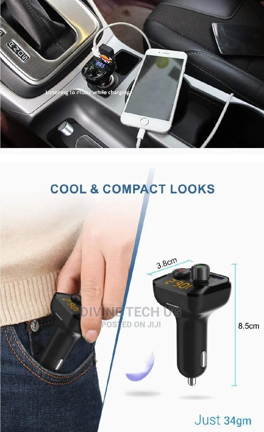 X8 USB Car Charger Wireless Bluetooth Mp3 FM Transmitter