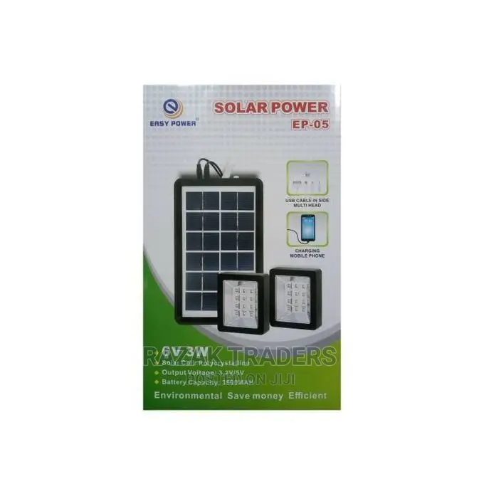 EASY POWER Mini Solar Lighting System With 2 Lights