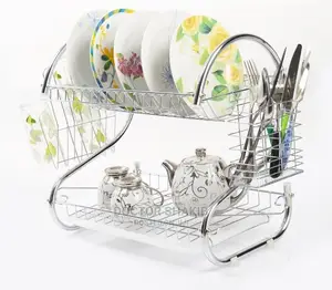 2 Layered S-Shaped Dish Drying Rack