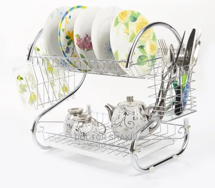 2 Layered S-Shaped Dish Drying Rack