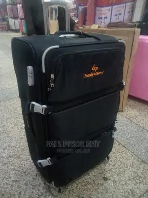 Sandysnow Original Vip Cloth Suitcase.Extra Large( Black)