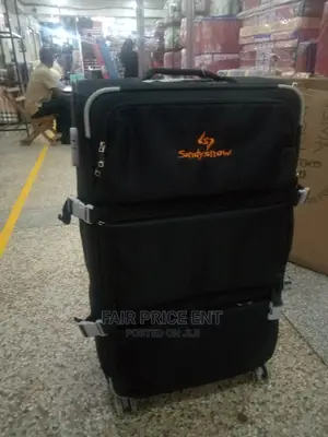 Sandysnow Original Vip Cloth Suitcase.Extra Large( Black)