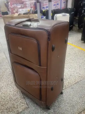 Original Leather Suitcases.Large.( Brown)
