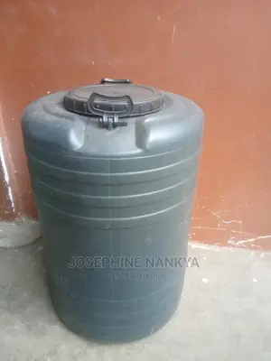 Plastic Water Drum, 240 Litres, Black