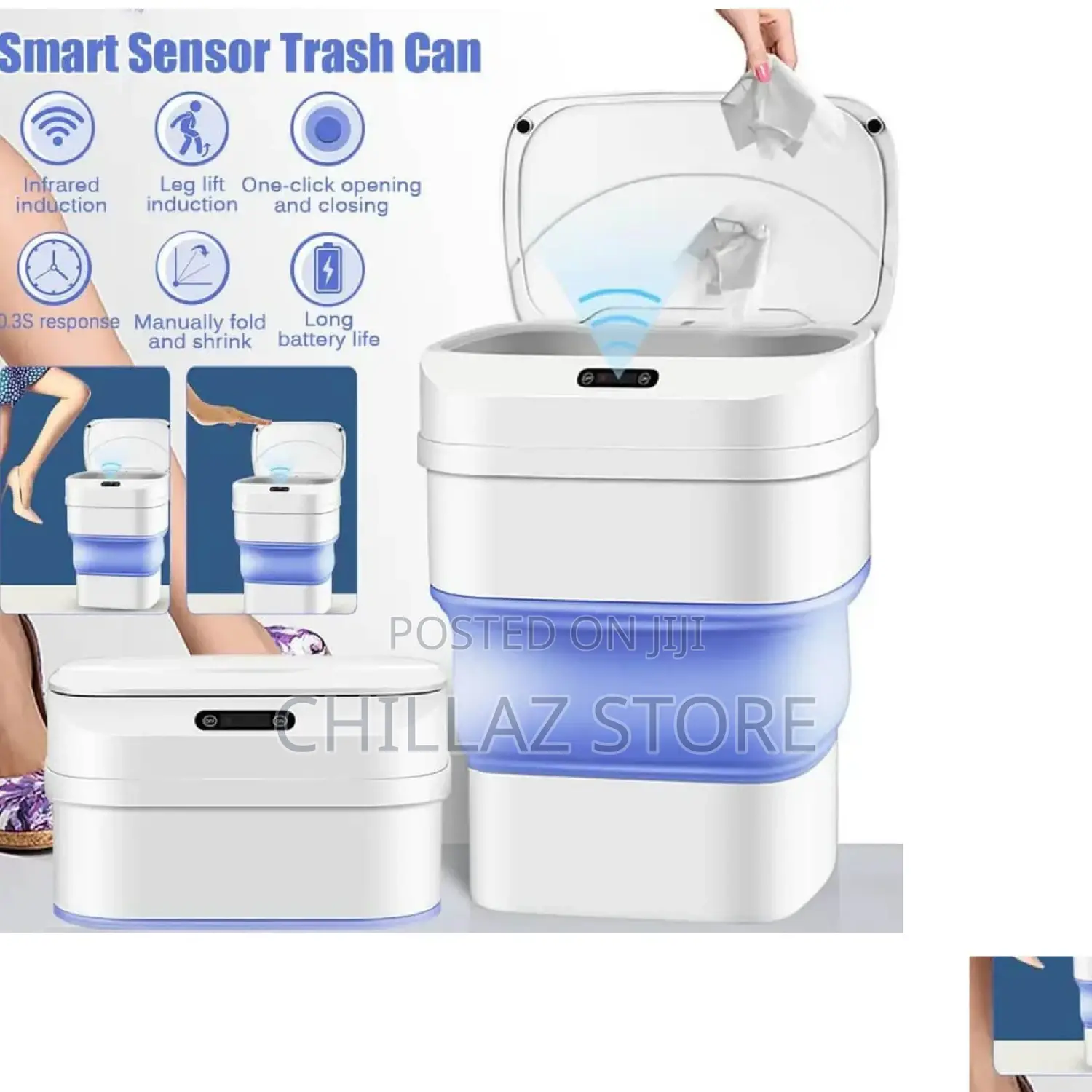 Smart Sensor Touch Trash Can.
