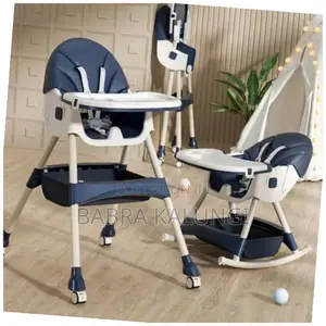 Foldable Multifunctional Baby High Feeding Chair With Wheels