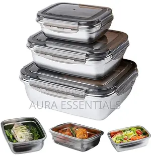 Stainless Steel Food Storage Containers 3pcs