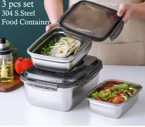 Stainless Steel Food Storage Containers 3pcs