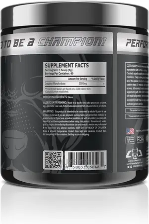 Core Champs Creatine 5000mg 60serv