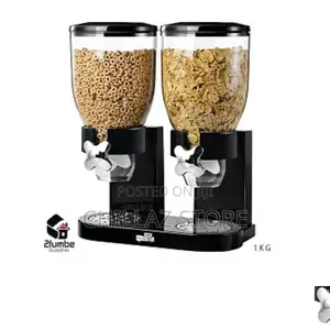 Double Cereal Dispenser.
