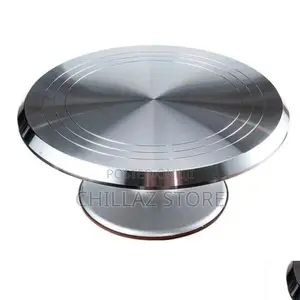 Stainless Steel Rotating Cake Turntable.