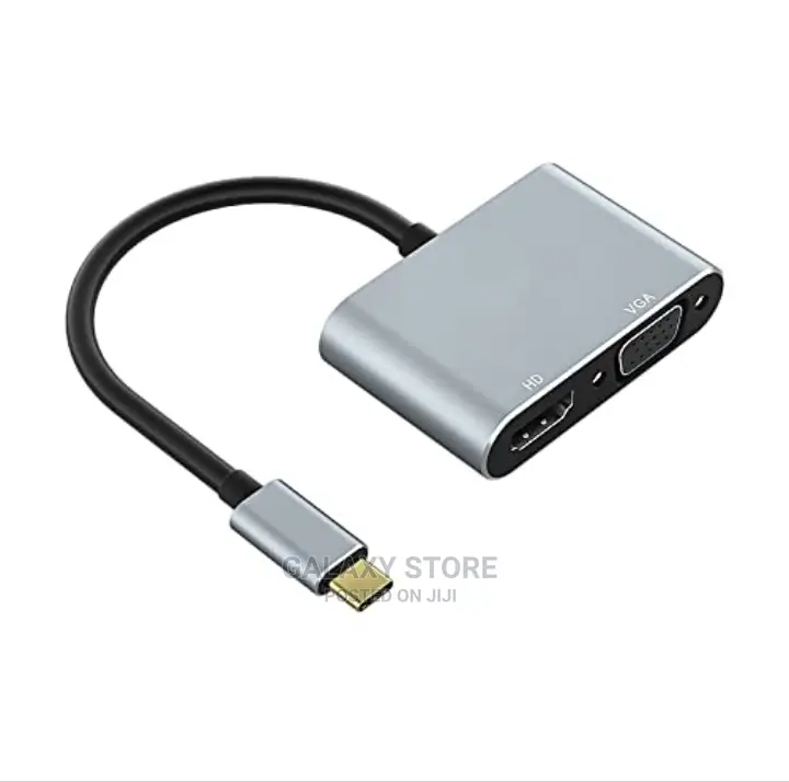Type C to Hdmi Vga Adapter Convertor for Macbook and Moibile