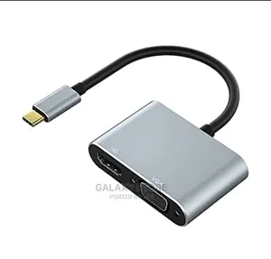 Type C to Hdmi Vga Adapter Convertor for Macbook and Moibile
