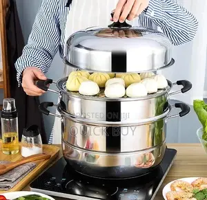 Modern Exquisite 3 Layer Stainless Steel Food Steamer