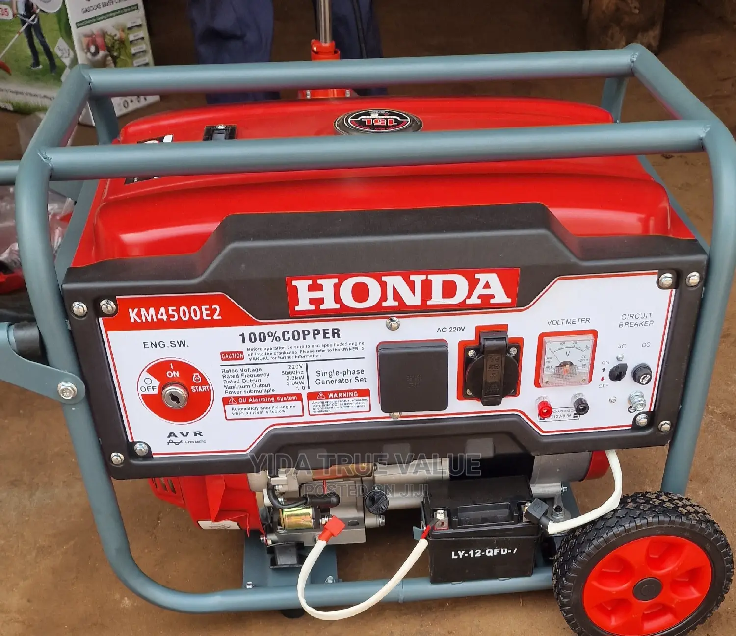 Generator Honda 3.2kva With Wheels