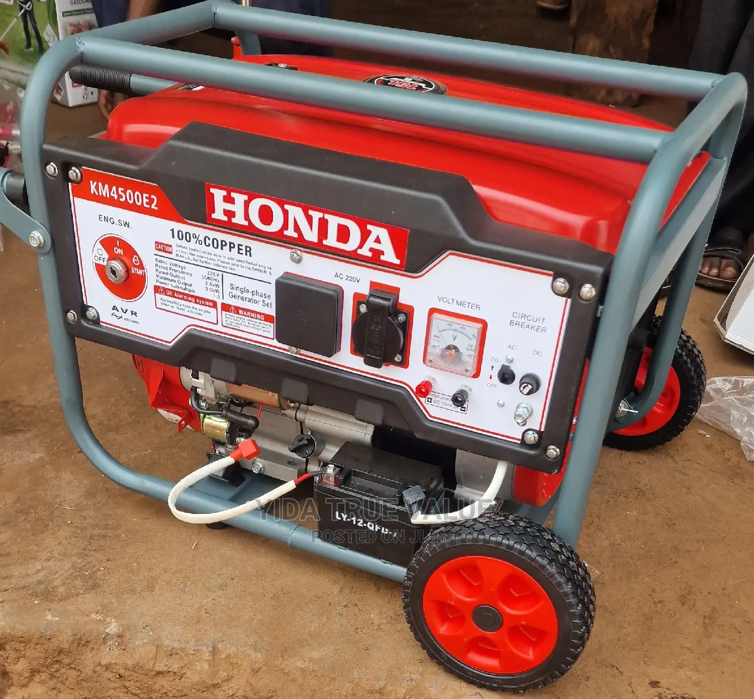 Generator Honda 3.2kva With Wheels