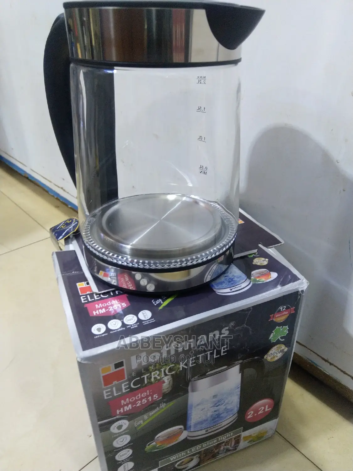 Kettle Glass Electric Kettle/Hoffman's Glass Kettle/Pako