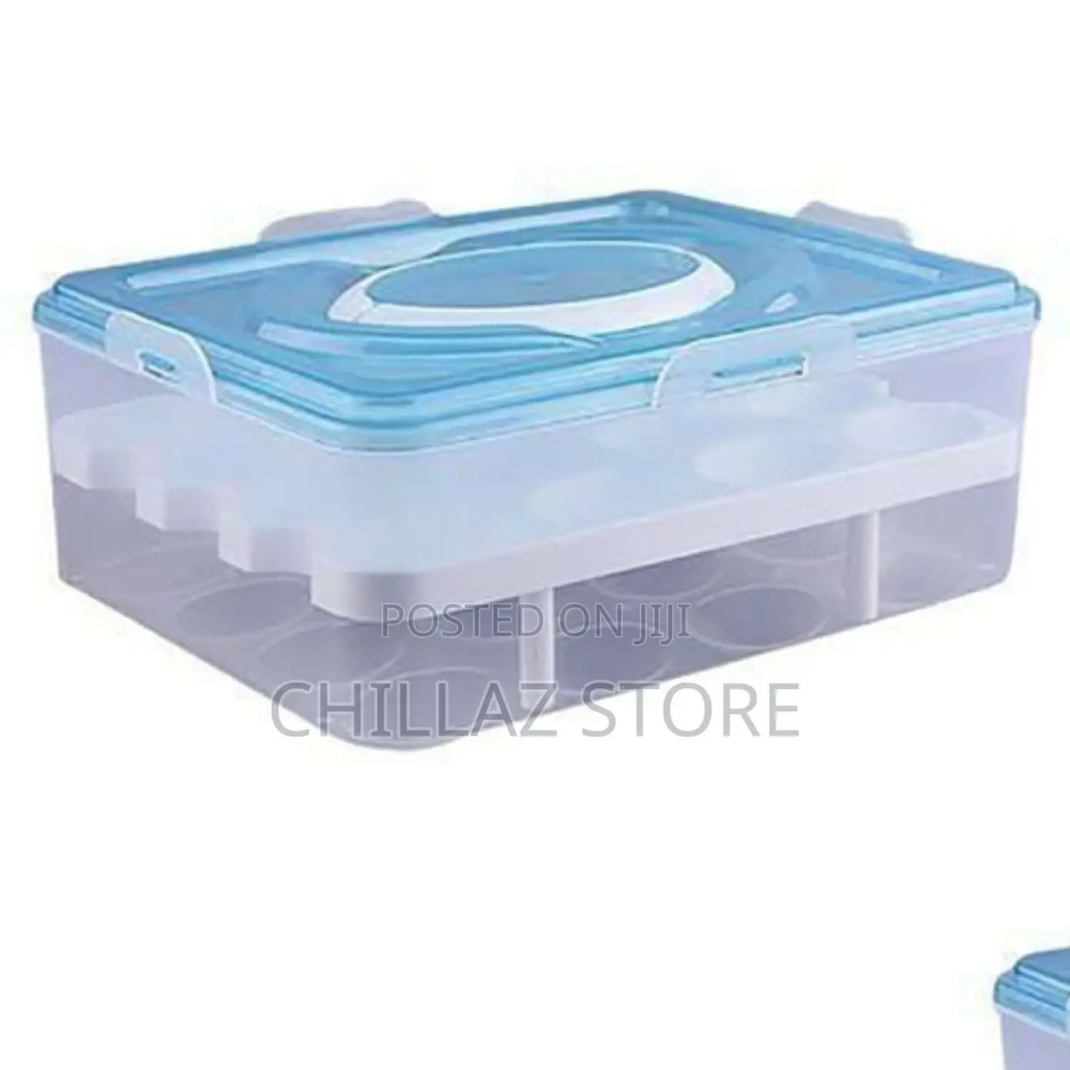 Double Layer Plastic Egg Storage Box.