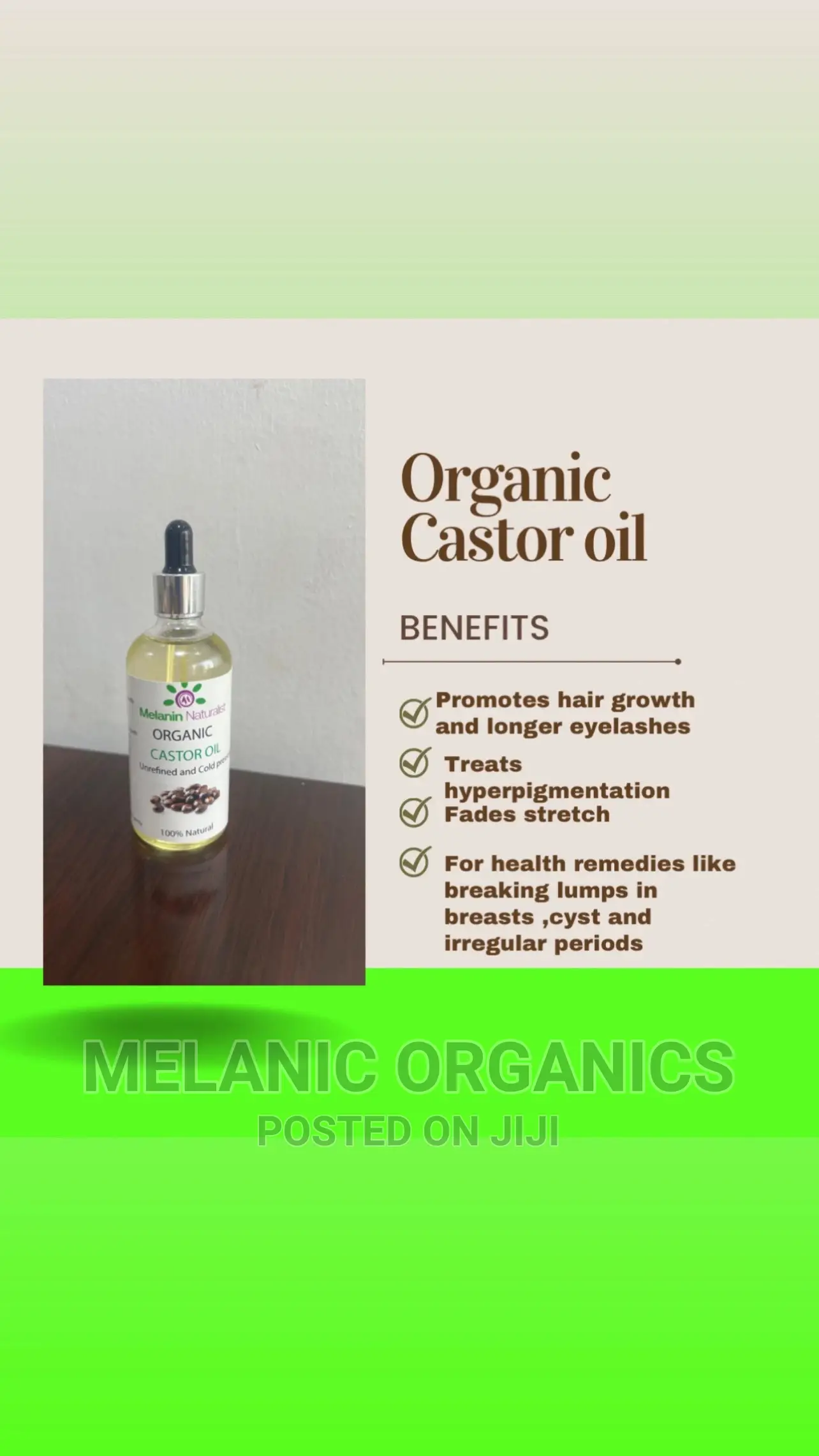 2 Organic Castor Oil 120ml
