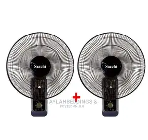Saachi Electric Fan Wall Fan Home Wallbig Fan Black