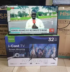Syinix 32" Inch Satellite LED HD,Screen Mirroring Digital TV