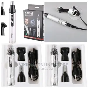 Kemei 3 In1 Electric Nose Ear Trimmer Rechargeable Shaver