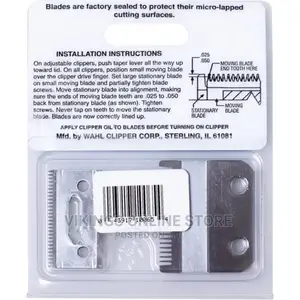 Wahl 2-Hole Taper Blade Set – Silver
