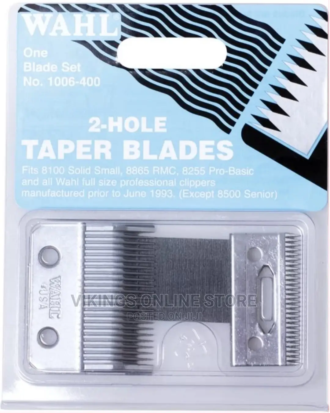 Wahl 2-Hole Taper Blade Set – Silver