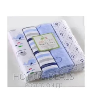 Just For You 4pcs Baby Receiving Bedsheets -multi Coloures