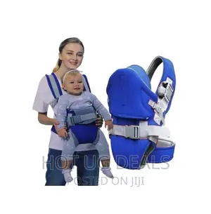 New Comfortable Baby Carrier With a Hood - Navy Blue