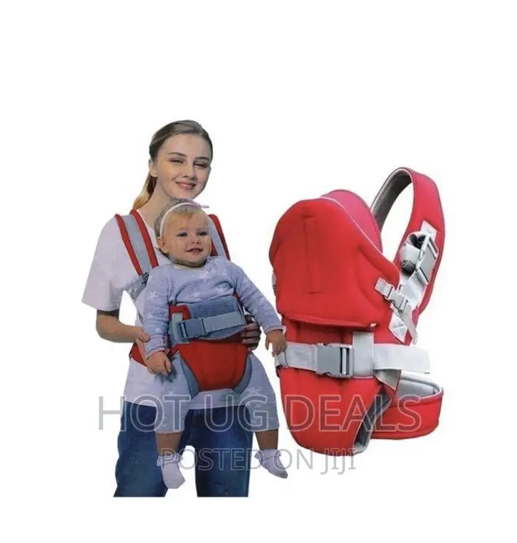 New Comfortable Baby Carrier With a Hood - Red