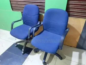 Blue Office Chairs, 2 Pieces